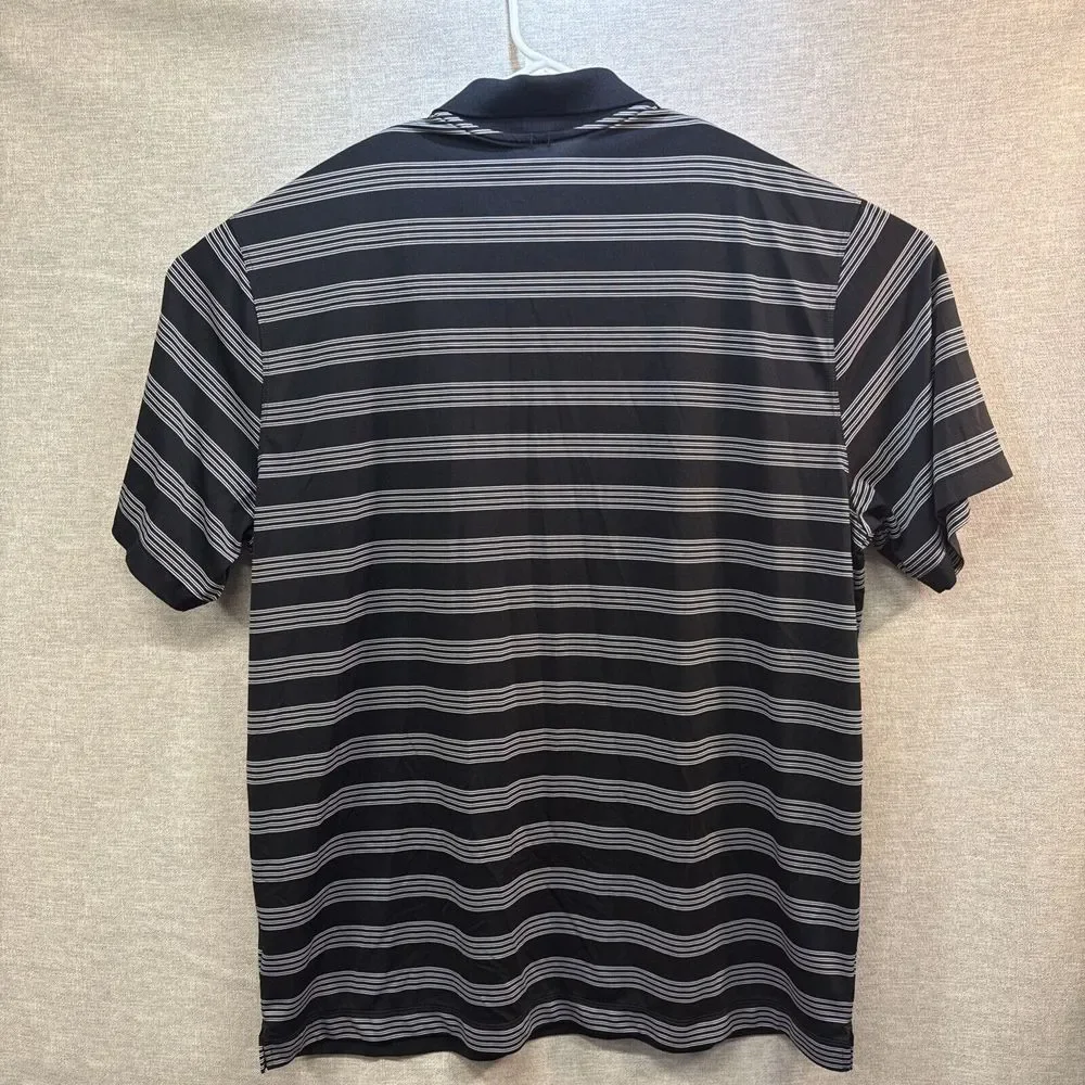 Nike Golf Tour‎ Performance Polo Shirt Dri-Fit Black Short Sleeved Men's XXL 2XL